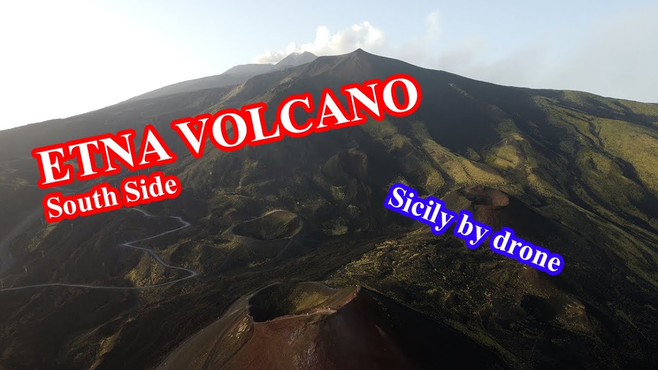 ETNA VOLCANO (SOUTH SIDE), SICILY, ITALY, Amazing drone footage (2K Video)