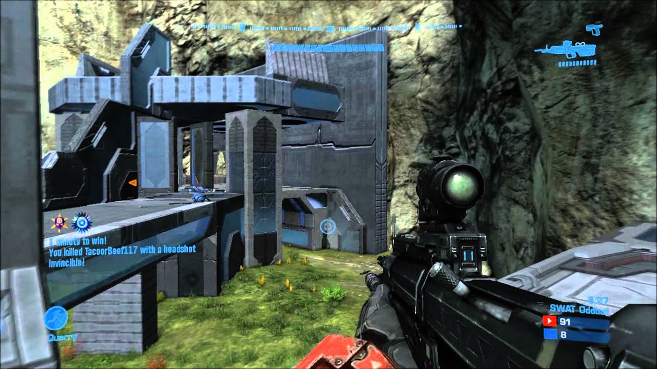 Halo: Reach Unfrigginbelievable | 79 Kill Streak | 90 and 2 K/D | Swat Oddball on Asylum
