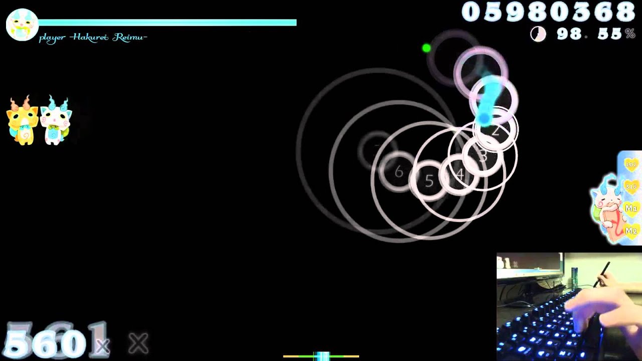 Osu! NU-KO - Pochiko no Shiawase na Nichijou [Extra]+HR FC LIVE PLAY