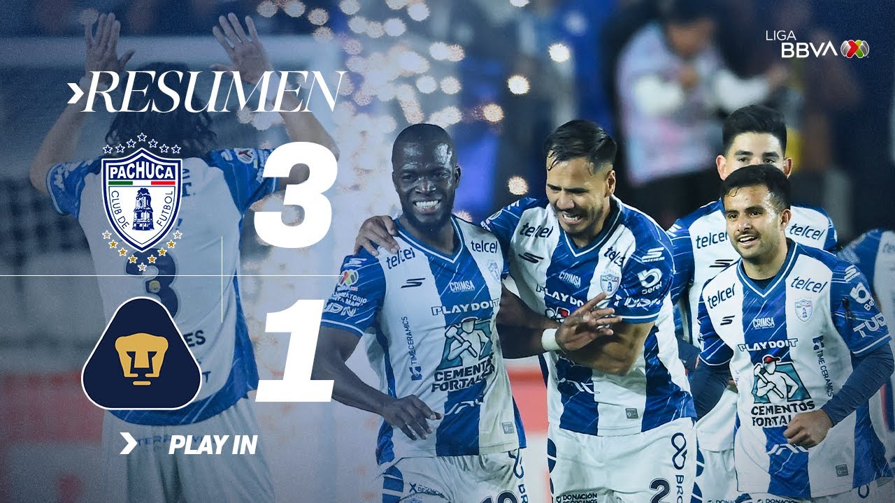 PACHUCA 3-1 PUMAS Play In AP25 | &iexcl;Los Tuzos siguen en la lucha!