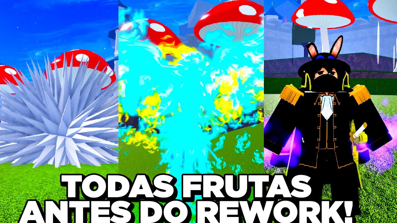 TODAS FRUTAS ANTES DO REWORK DO BLOX FRUITS!!