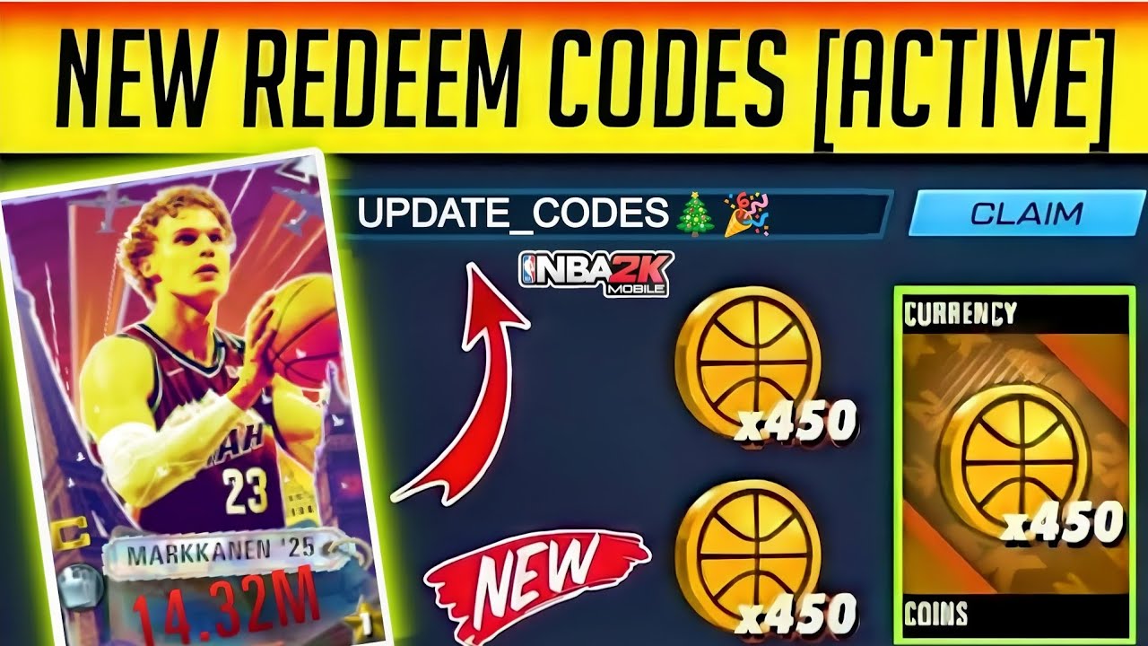 ⚠️UPDATE!🎄🎅[CODES]⚠️NBA 2K MOBILE REDEEM CODES 2025 - NBA 2K MOBILE BASKETBALL CODES