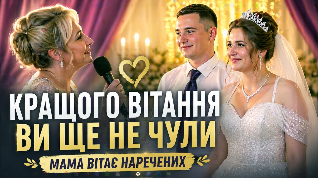Кращого вітання Ви ще не чули 💘 Мама вітає наречених Осокори Фест wedding українське весілля