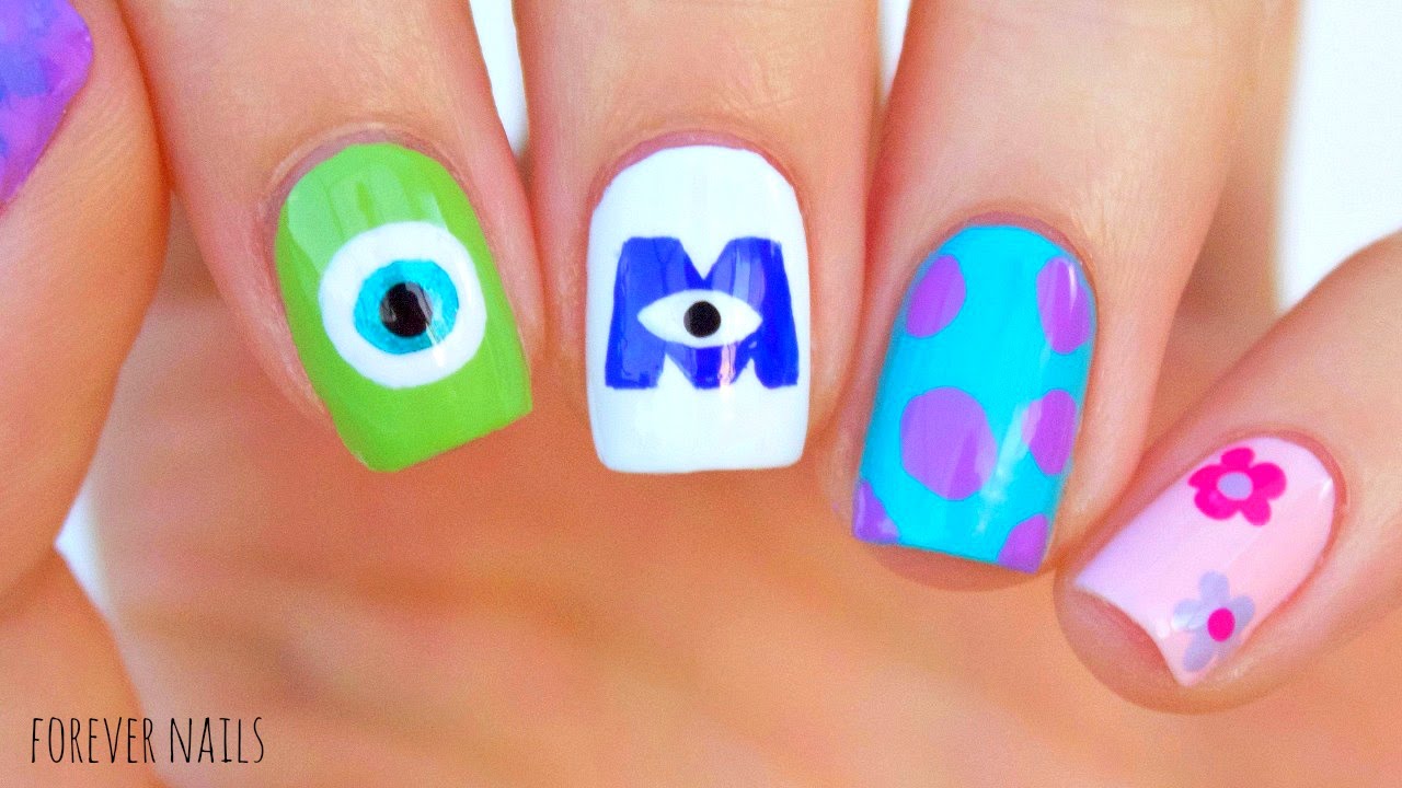 Disney's Monsters Inc Nails