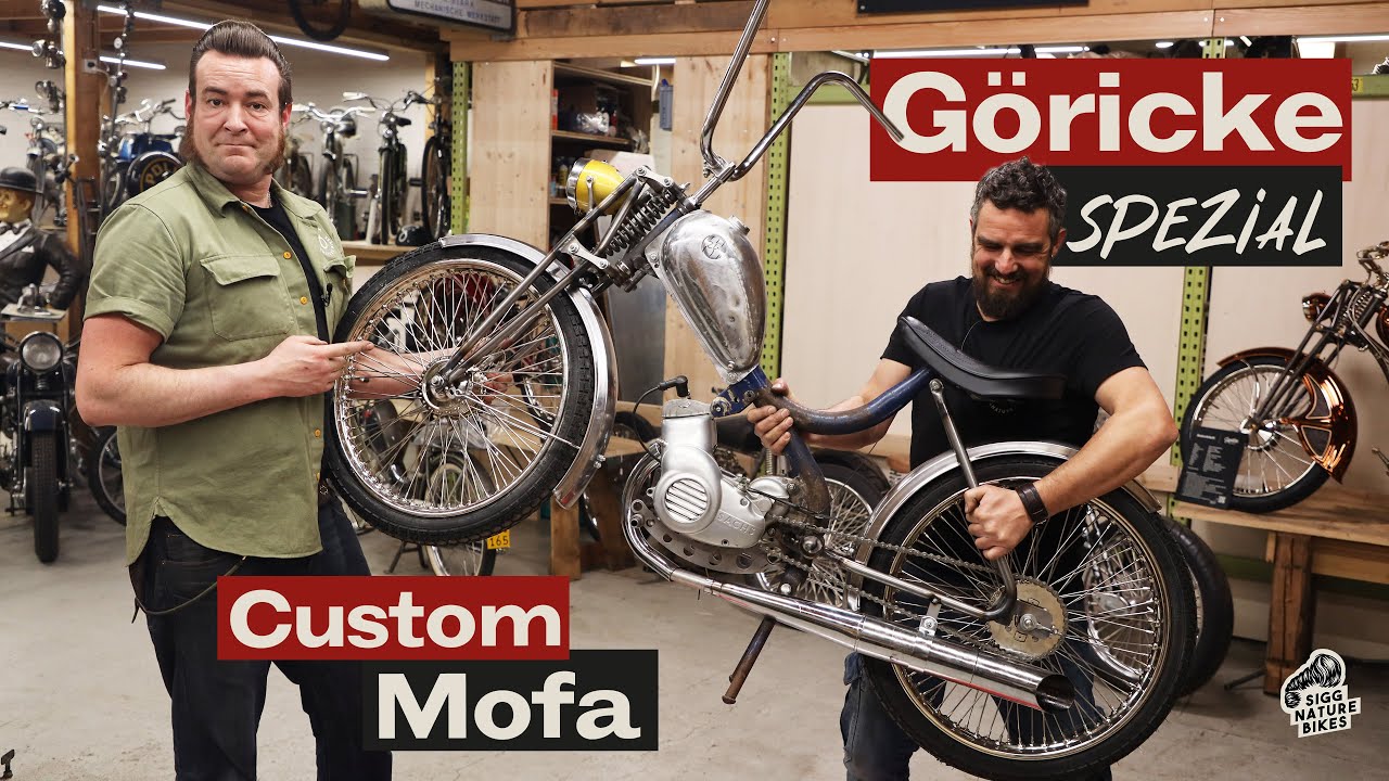 Custom Mofa Göricke Spezial | Fussbremse und Auspuff (Teil 2)