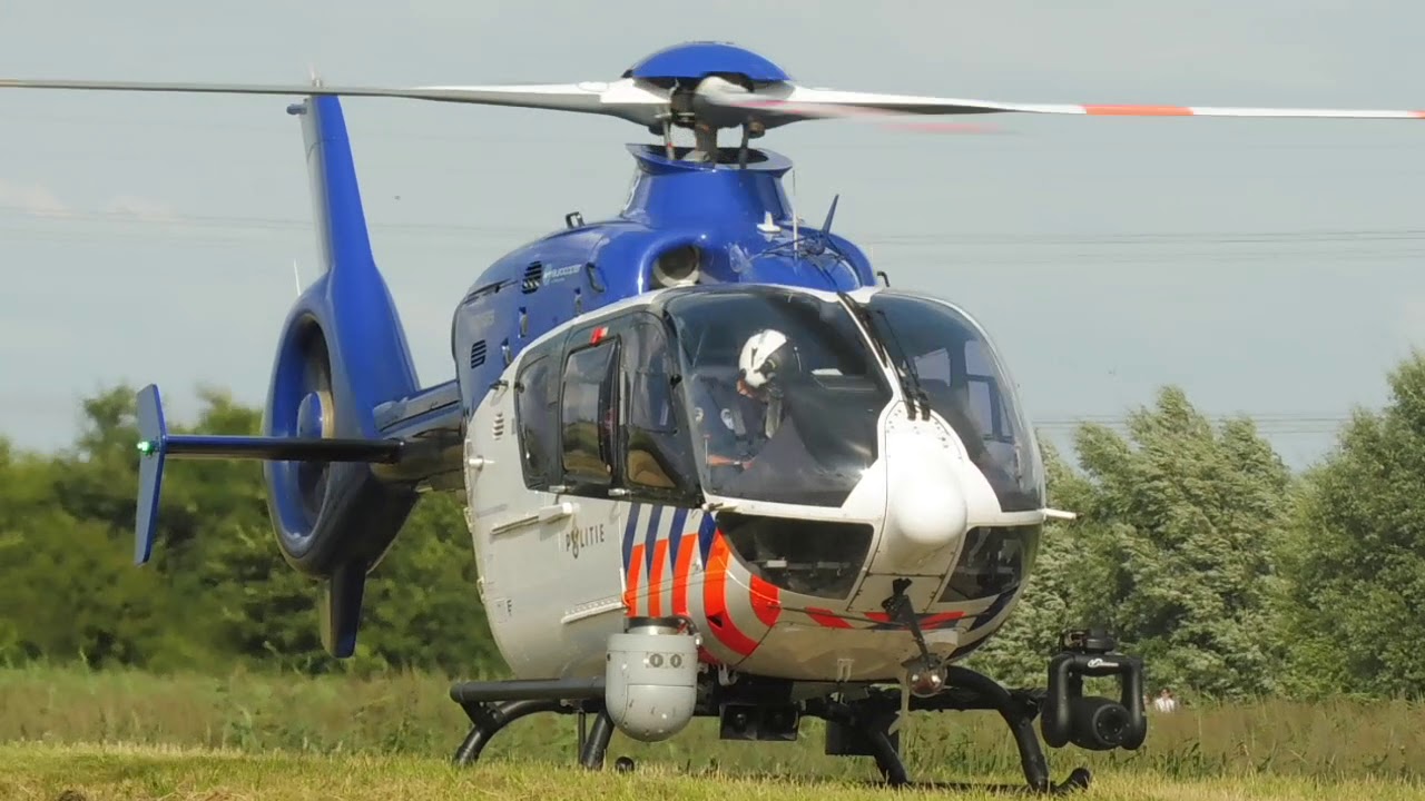 ec135 PH-PXB take-off Zevenhuizen