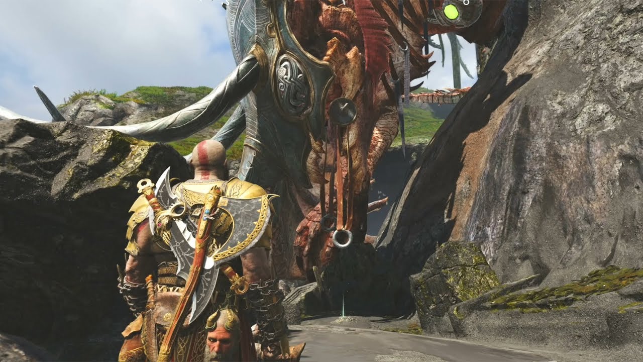 God of War PS4 2018 - 100% Walkthrough 70 - Lacrima di Drago + Indicatore Appunti