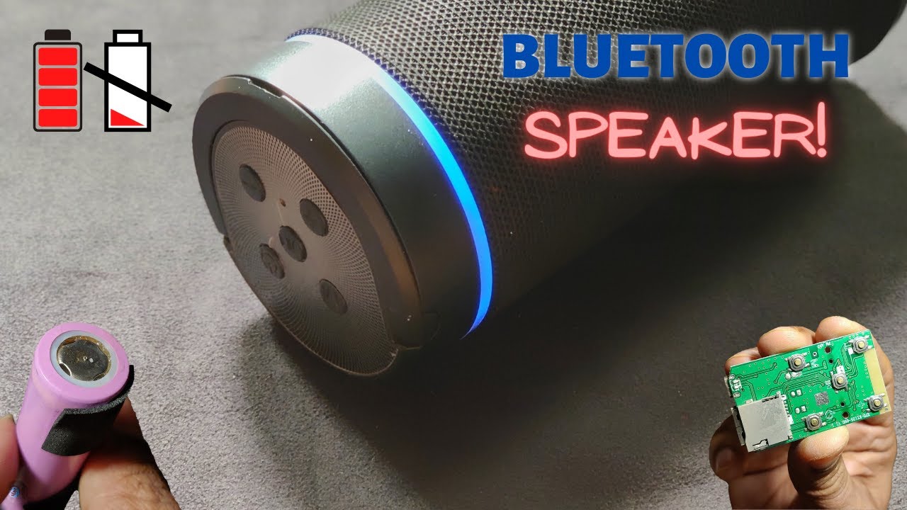 How to repair Bluetooth Speaker I Battery replacement (UPGRADE) I Sound not clear !!