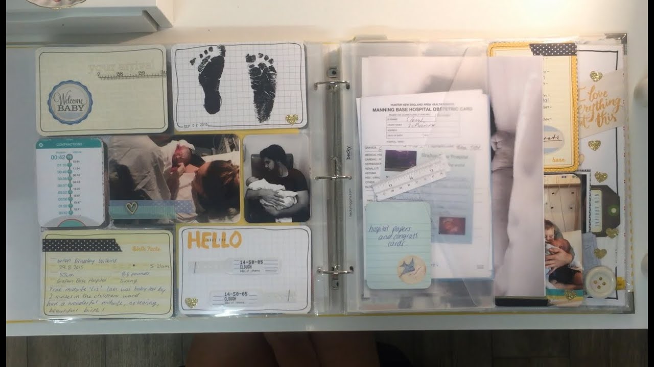 Baby's First Year - Baby Album - Project Life Scrapbook