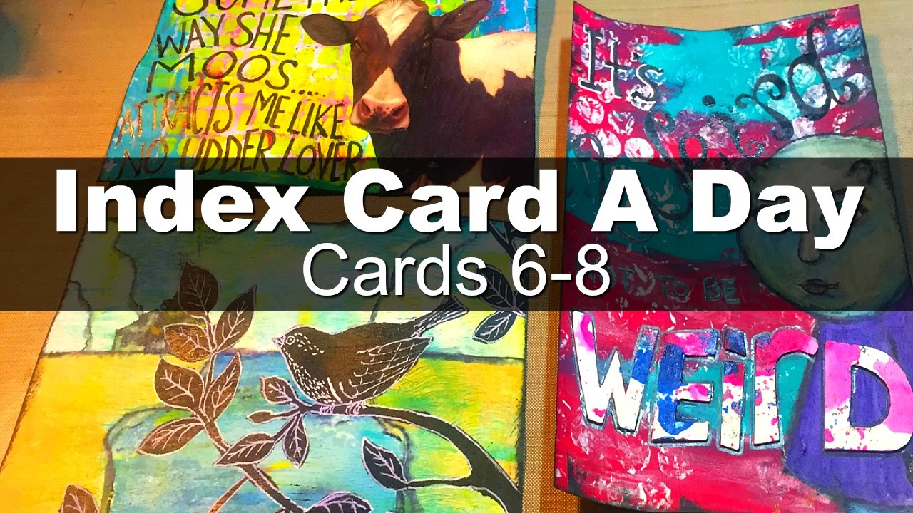 Index Card a Day - Cards 6 7 8