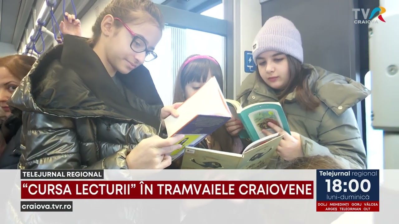 “CURSA LECTURII” ÎN TRAMVAIELE CRAIOVENE