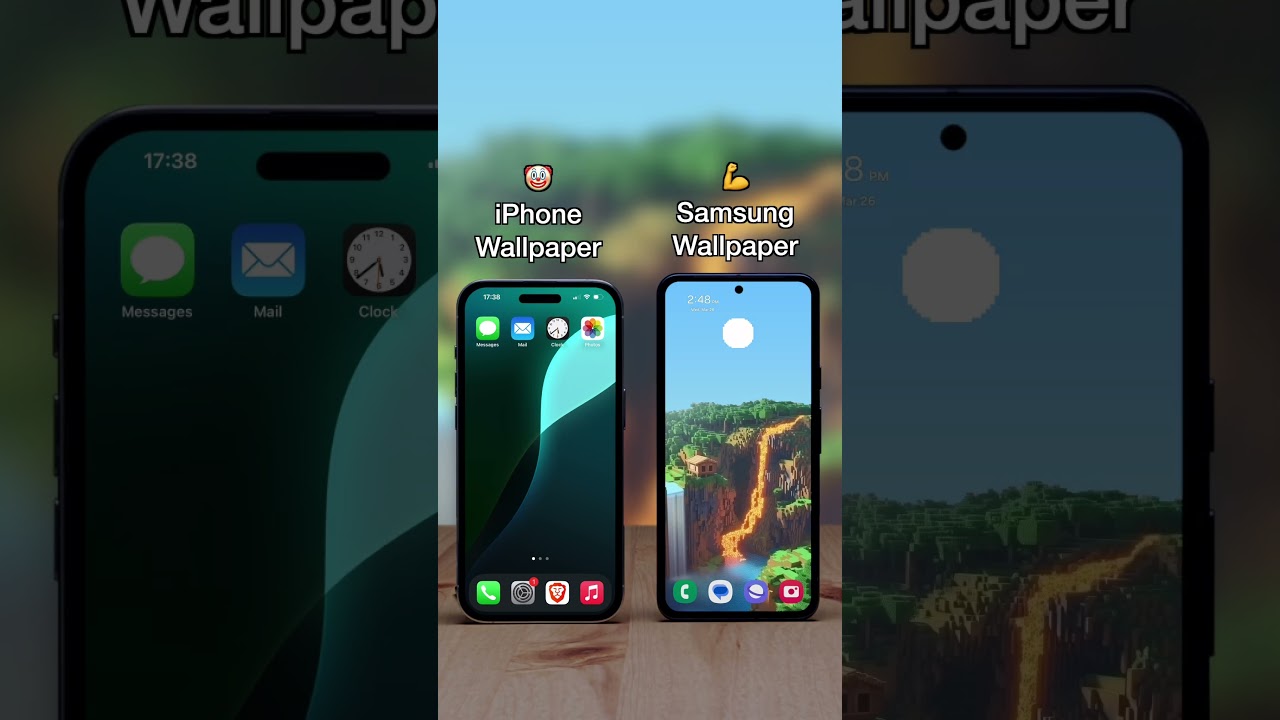 What do you think I should make next? Live Wallpaper on Samsung versus static wallpaper on iPhone.