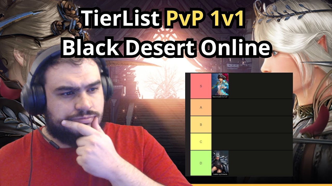 TIERLIST PVP 1X1 BLACK DESERT ONLINE - QUAL A MELHOR CLASSE PRO DUELO?