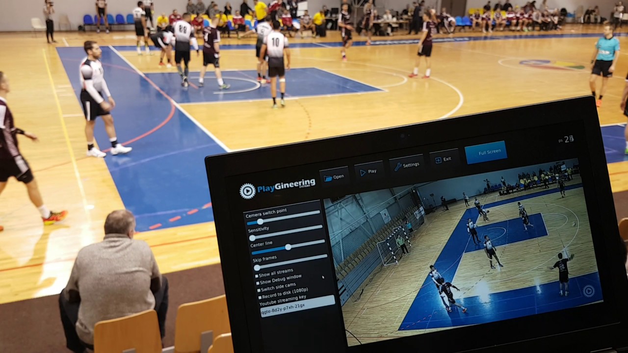 Example of fully automated game filming in action