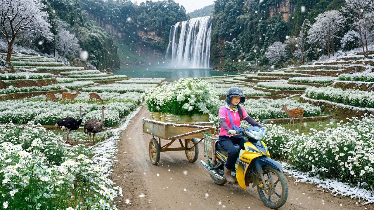 Harvest A Truckload Of Daisy Flower To Sell At The Market &ndash; Bathe The Dog, Garden, And Cook