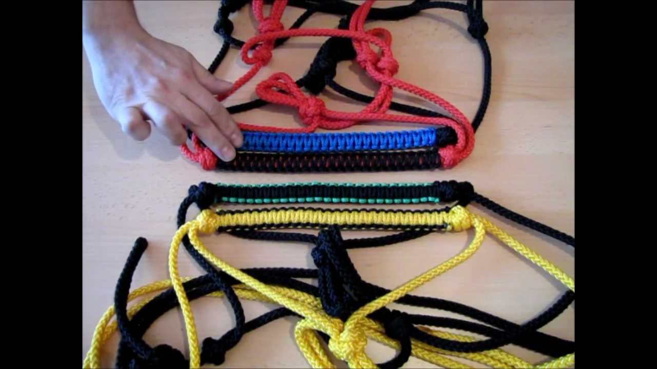 Opletené nánosníky provazových ohlávek.