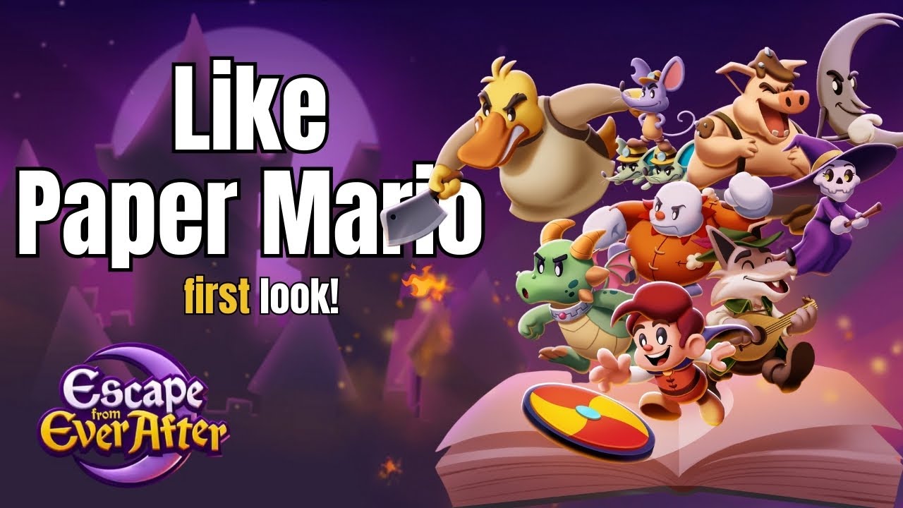 A game inspired by Paper Mario | Escape from Ever After | FİRST LOOK!