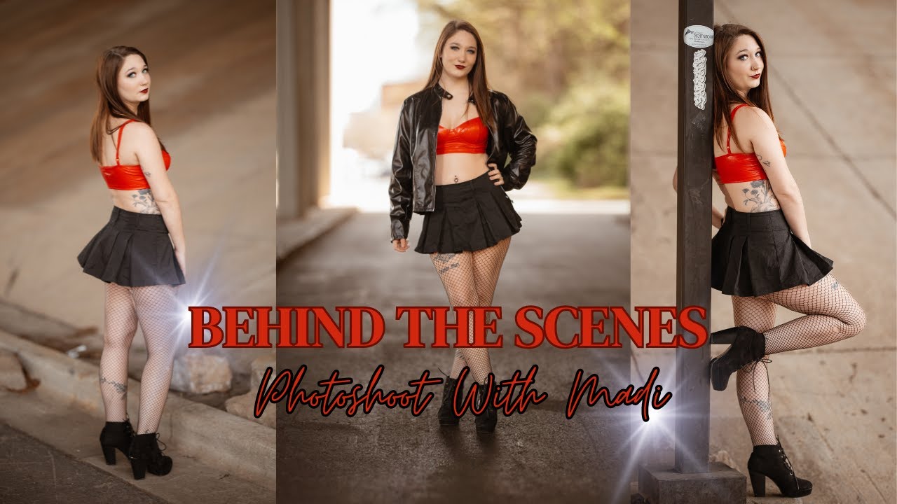 BEHIND THE SCENES Photoshoot with Madi - Natural Light Setup