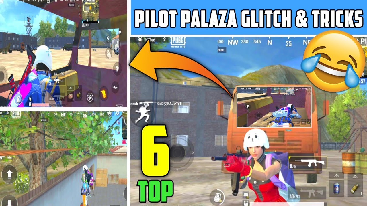 Pilot Plaza Top 6 Secret Glitch & Tricks In Pubg Mobile Lite By MaNi - X - YT ।।