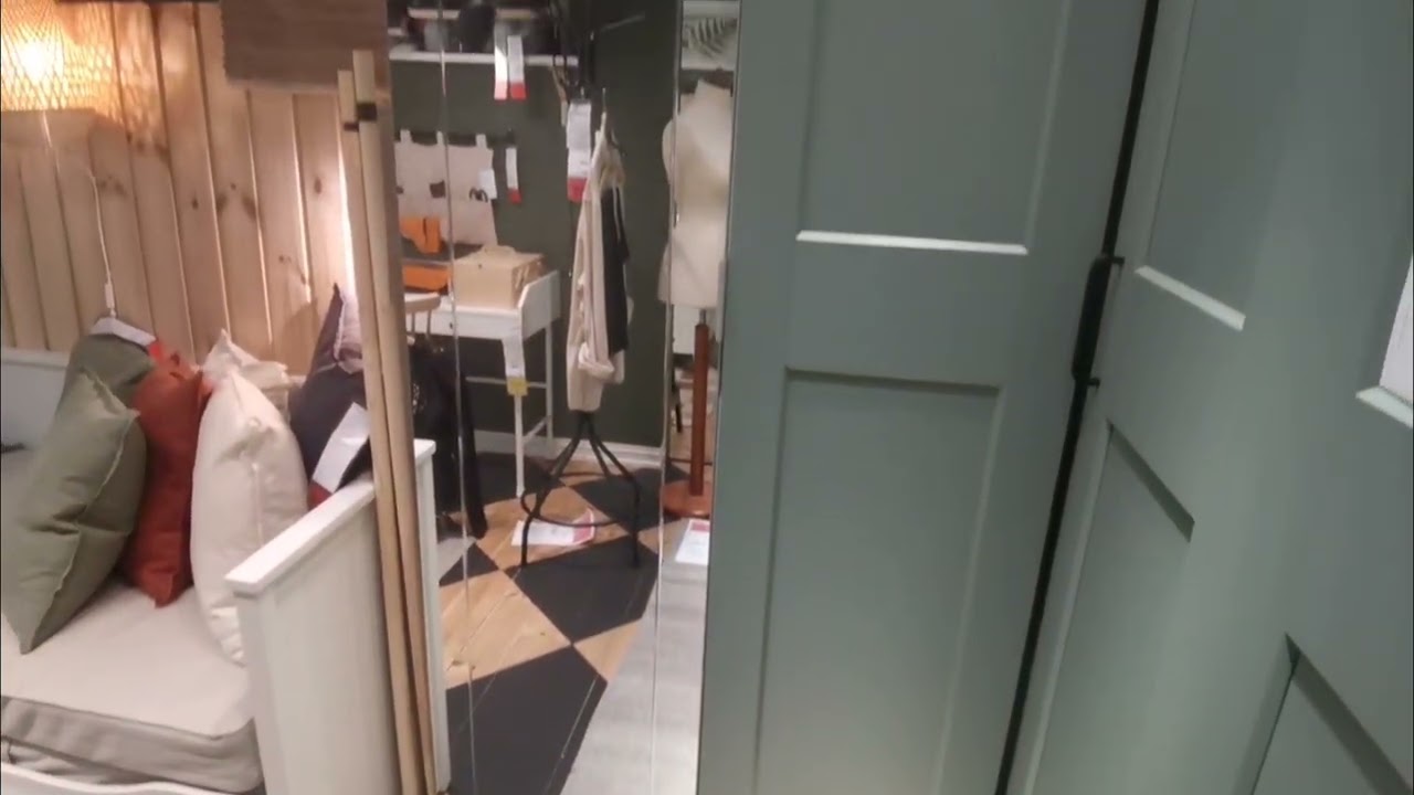 IKEA PAX / GRIMO & KAMMARTORP Wardrobe | Grey-Green & Mirror Door Walkthrough