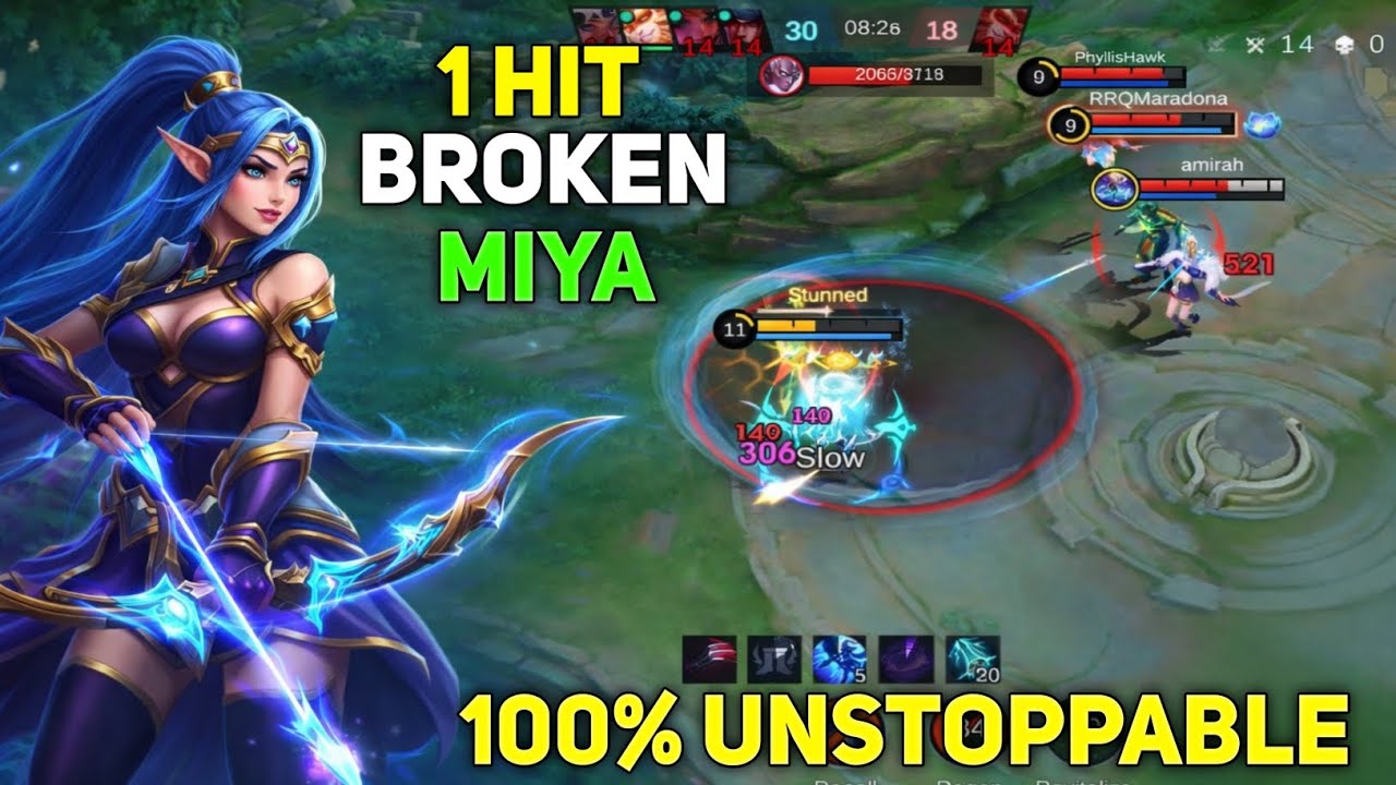 Miya Ke Is Build Ne Game Palat Diya 🎯 Miya Best Build And Emblem Global Miya Build And Emblem 
