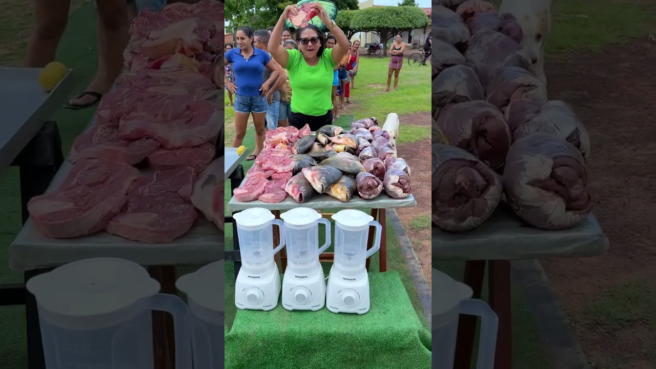 Concorra a peixe, porco, frango ou um liquidificador!