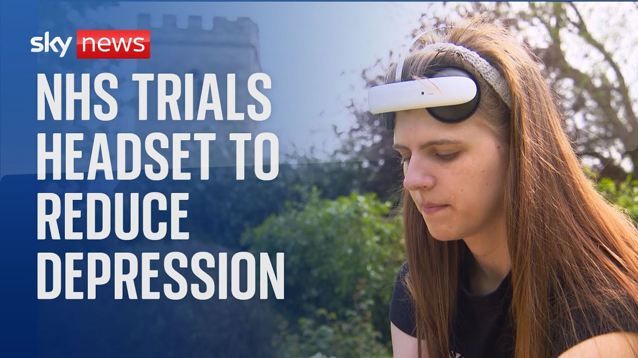Electric headset for treating depression trialled by NHS