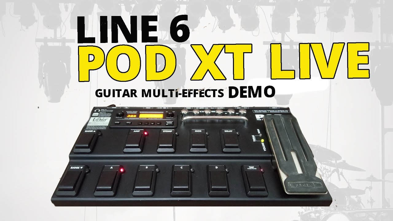 LINE 6 POD XT LIVE Guitar Multi-effects Demo