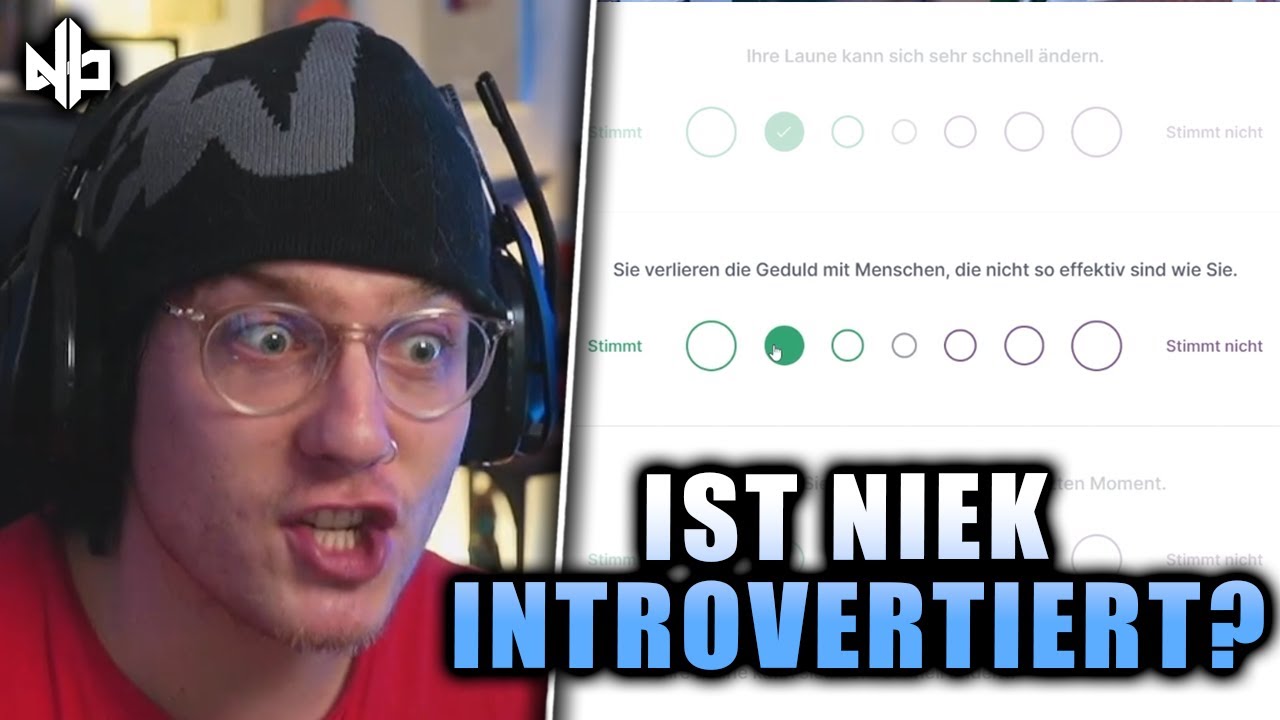Intro - oder Extrovertiert? 😲 | Niek macht einen Persönlichkeitstest | Niekbeats