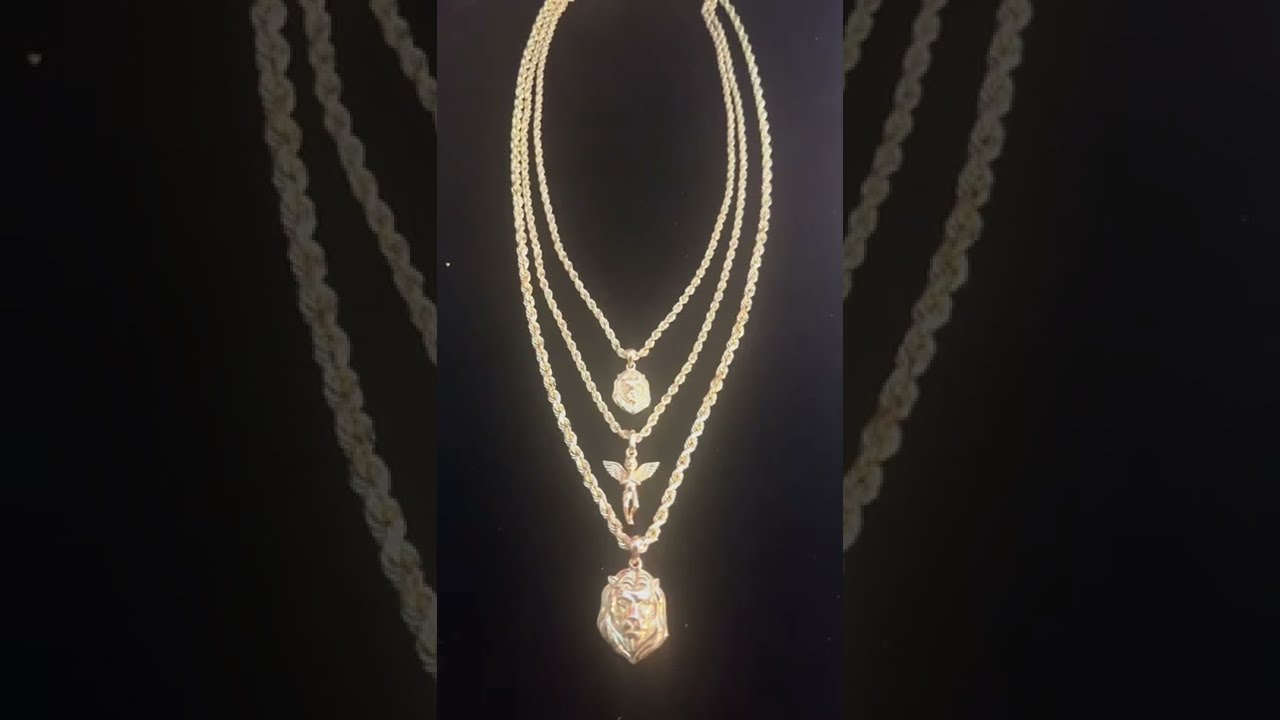Jacoje Rope chain stack 3mm, 3mm, and 4mm