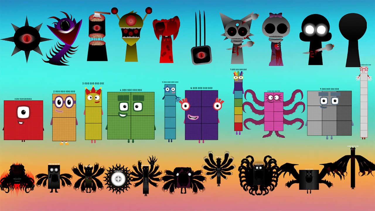 Numberblocks Band But Different (1T - 10T)  vs Incredibox Sprunki  vs The Ultimate UBD