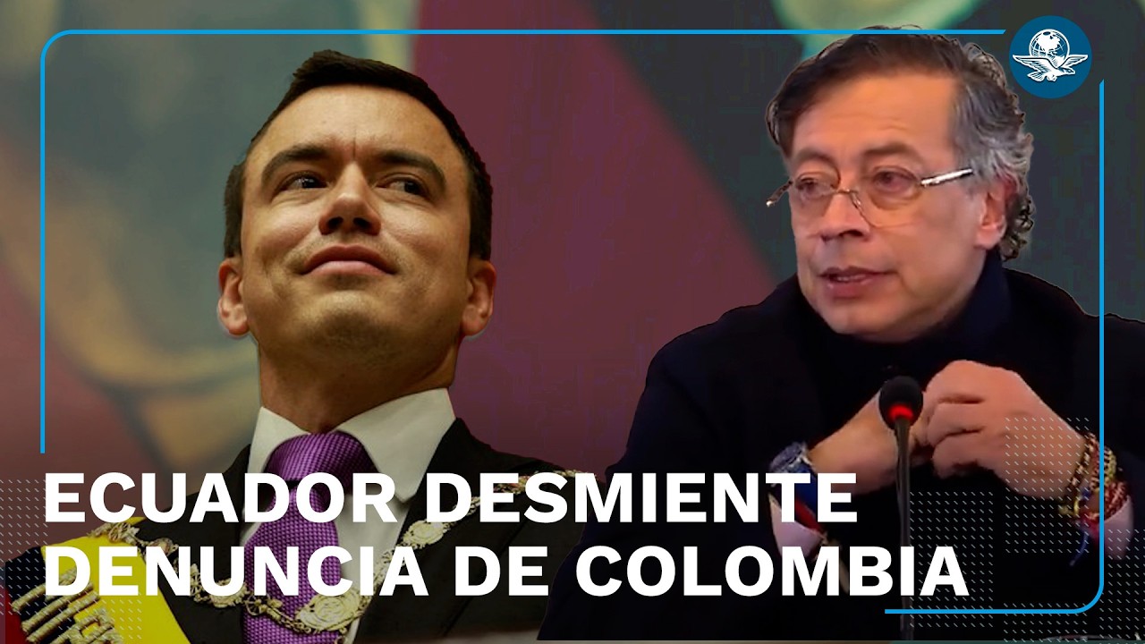 Tensión entre Ecuador y Colombia: Noboa desmiente acusaciones de Petro