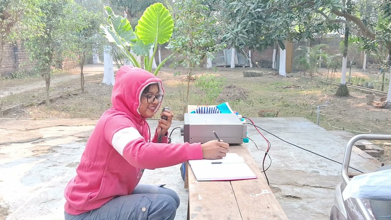 #CQDay with HF Radio YL Aishi, vu3oos and YL Sayani, vu3ois   #fieldday #hamradio #hfradio