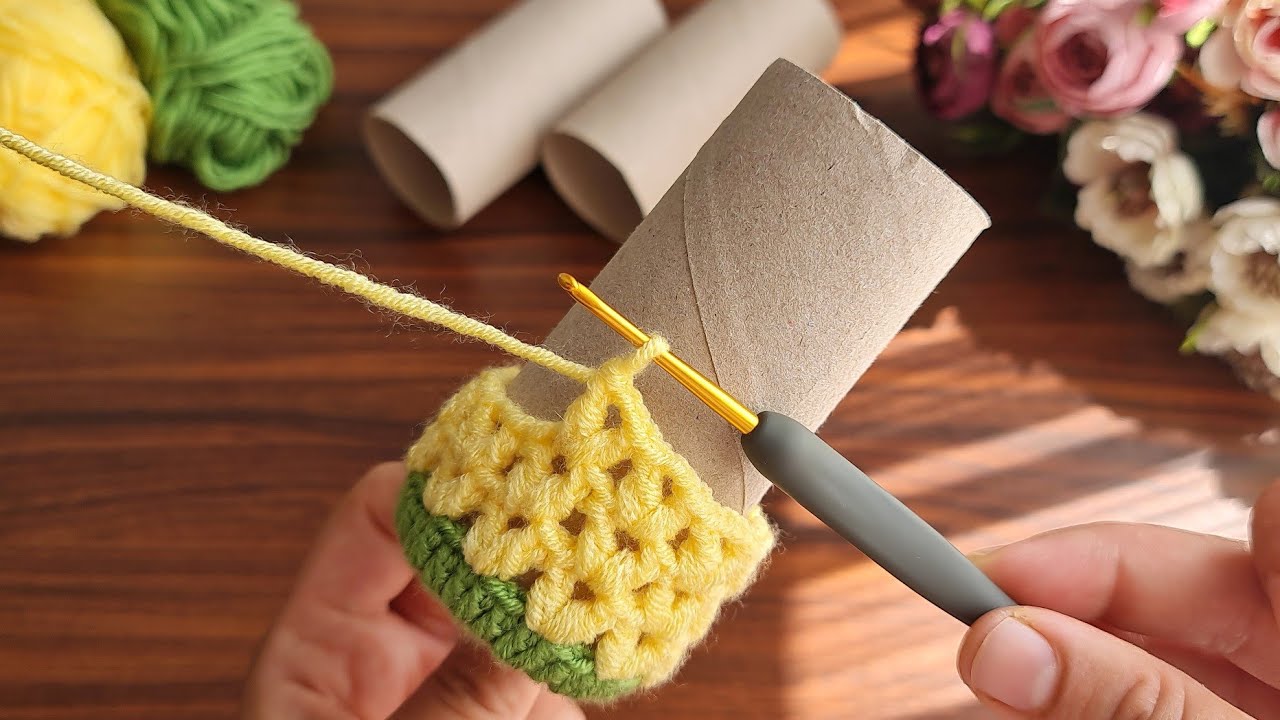 Perfect‼️You won't believe your eyes, I knitted it with toilet roll and everyone loved it.