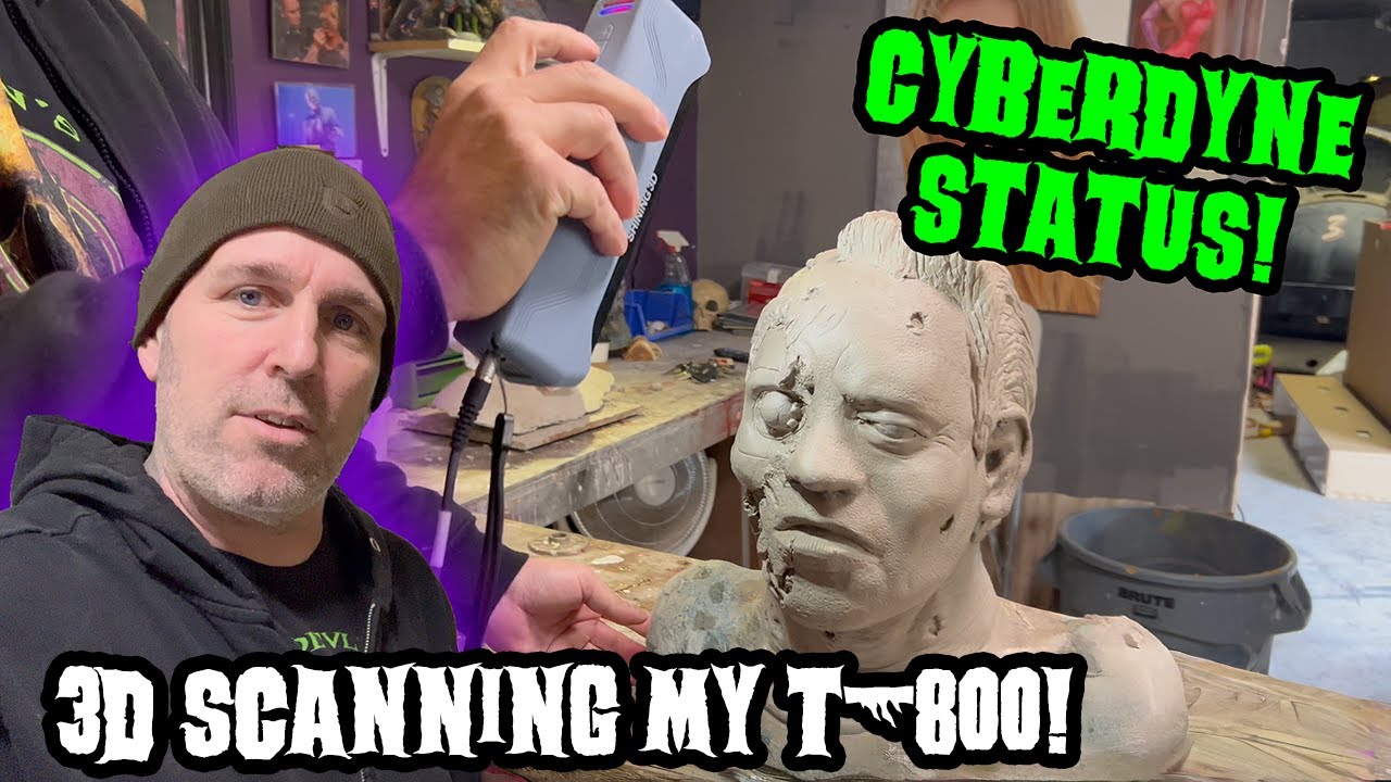 Cyberdyne is Real! 🤖 3D Scanning my T-800 Sculpture