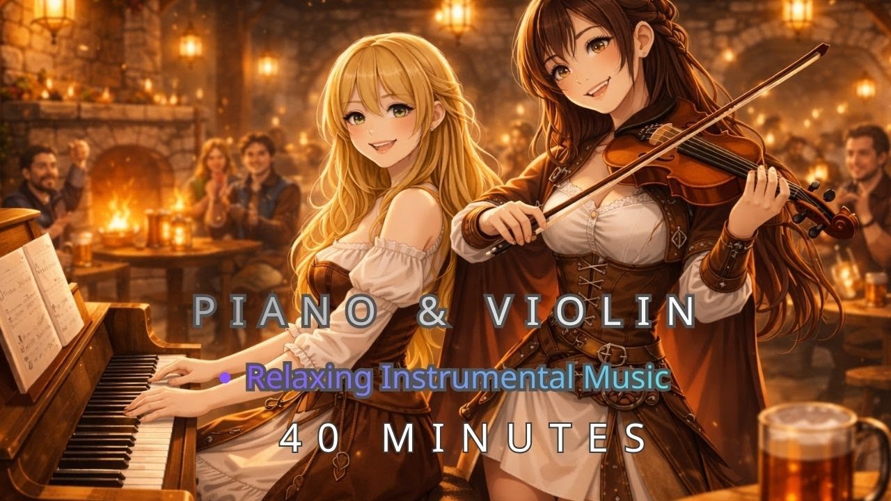 Piano & Violin – Relaxing Instrumental Music | 40 Minutes of Calm & Peace