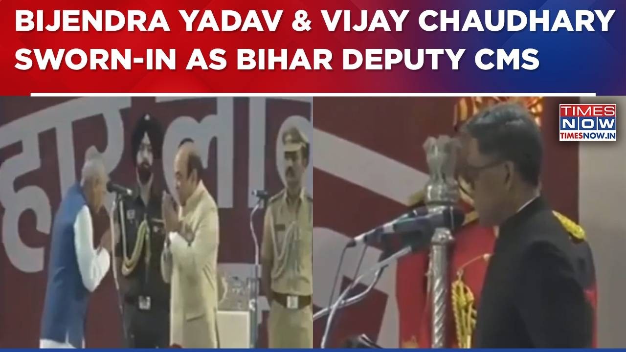 JDU's Bijendra Yadav & Vijay Chaudhary Take Oath As Deputy Chief Ministers Of Bihar | Breaking News