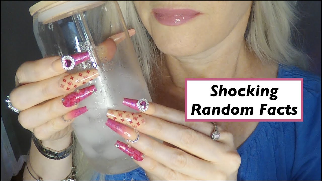1 Hour ASMR Gum Chewing Random Facts | Drinking Ice Water | Whispered Ramble