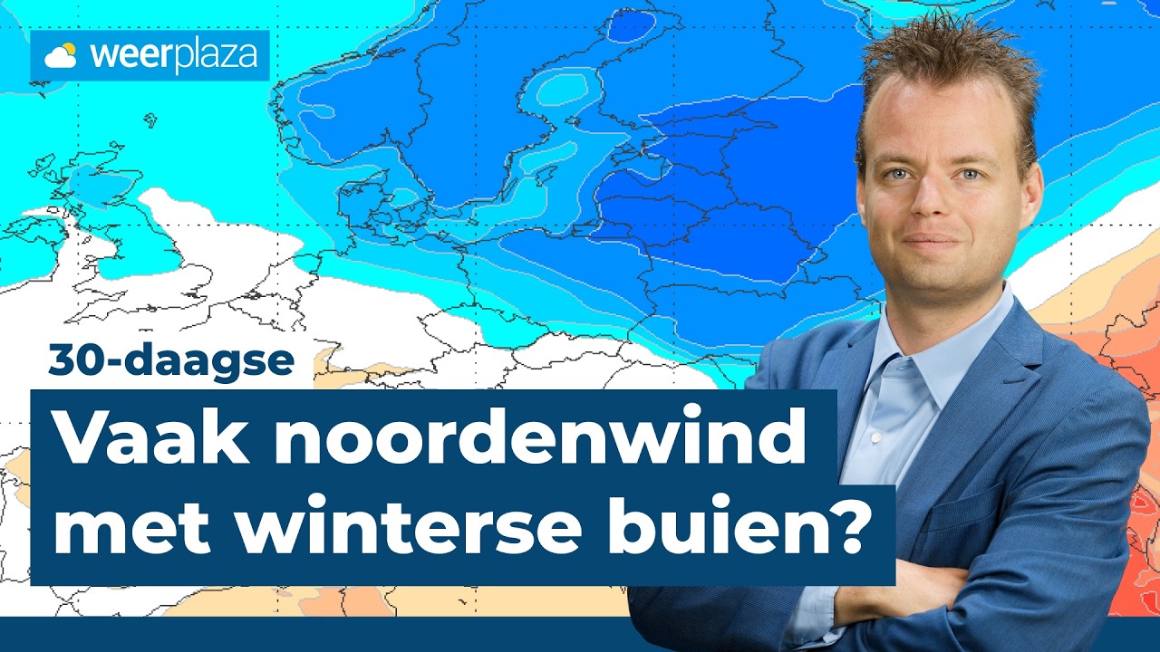 Grote kans op noordenwinden en winterse buien | 30-daagse