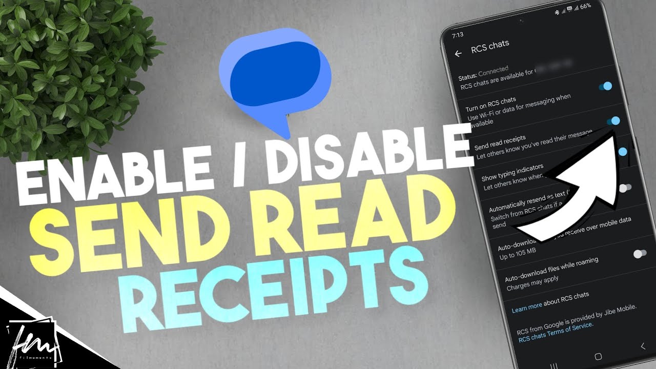Как включить или отключить уведомления о прочтении в сообщениях Android.