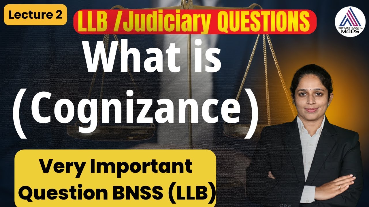 What is Cognizance of Offence l Very Important Question for LLB/Judiciary l By Aparna Bhat l