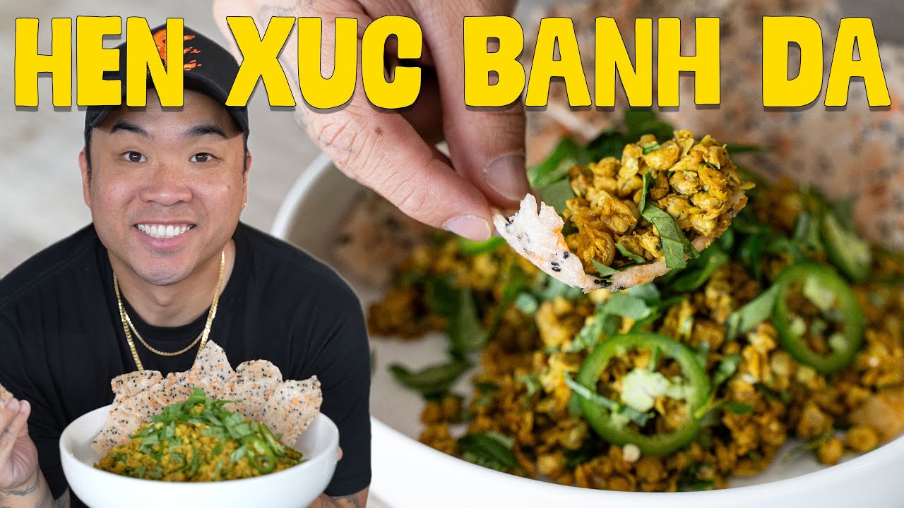 How to Make: Hến Xúc Bánh Đa / Baby Clams with Rice Crackers