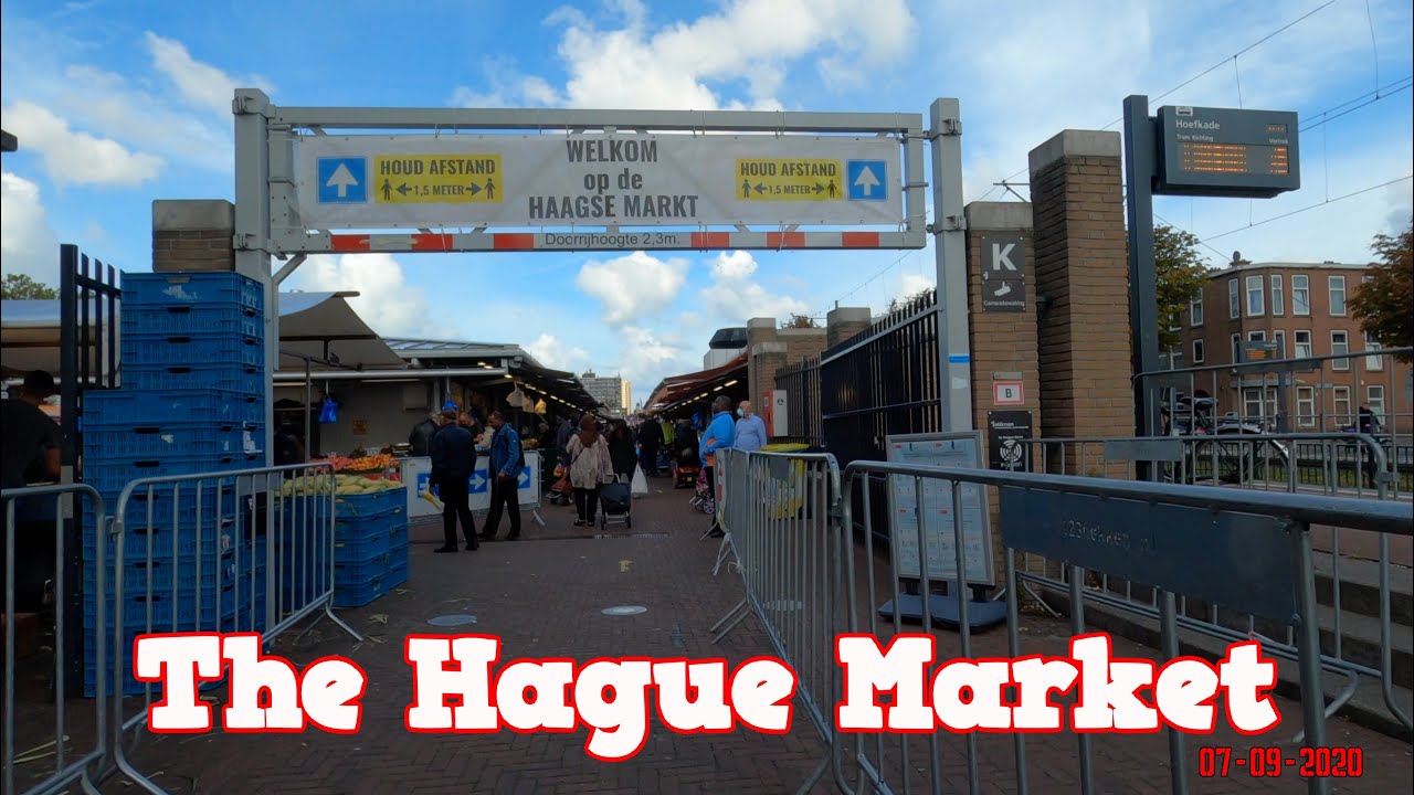 ⁴ᴷ⁶⁰ The Hague Market  - 🇳🇱Netherland🇳🇱. | Binaural ASMR 3D Sound.