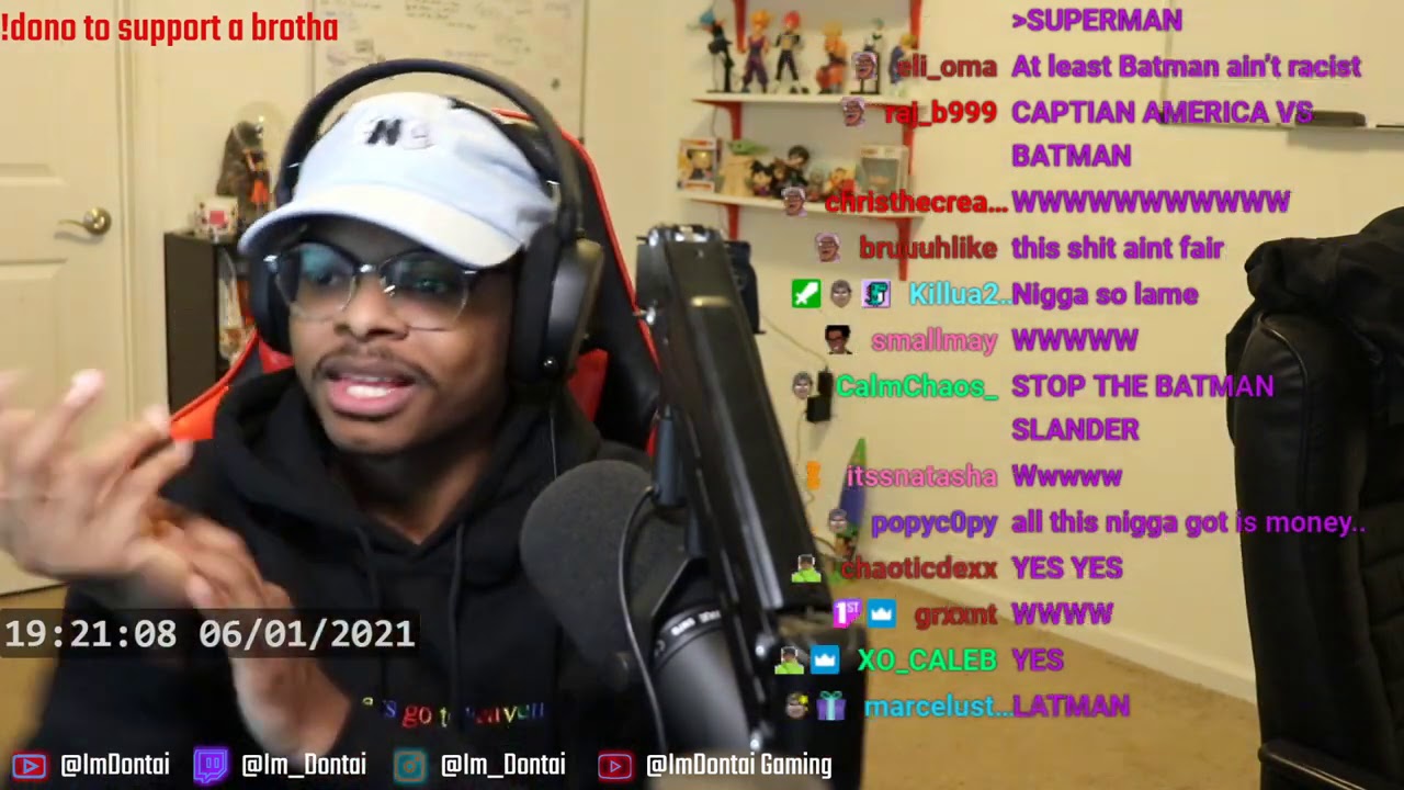ImDontai Reacts To Batman Getting Washed On Death Battles