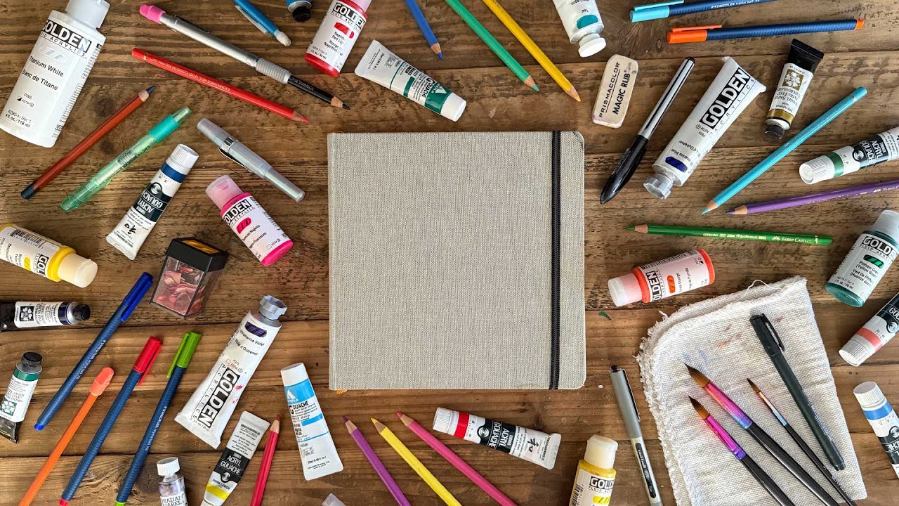 5th Sketchbook Tour! | Exploring Different Art Supplies (Flip Through & Page Talk)