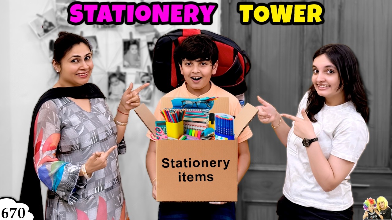 STATIONERY TOWER | Aayu Ki Stationery Shopping | Aayu and Pihu Show