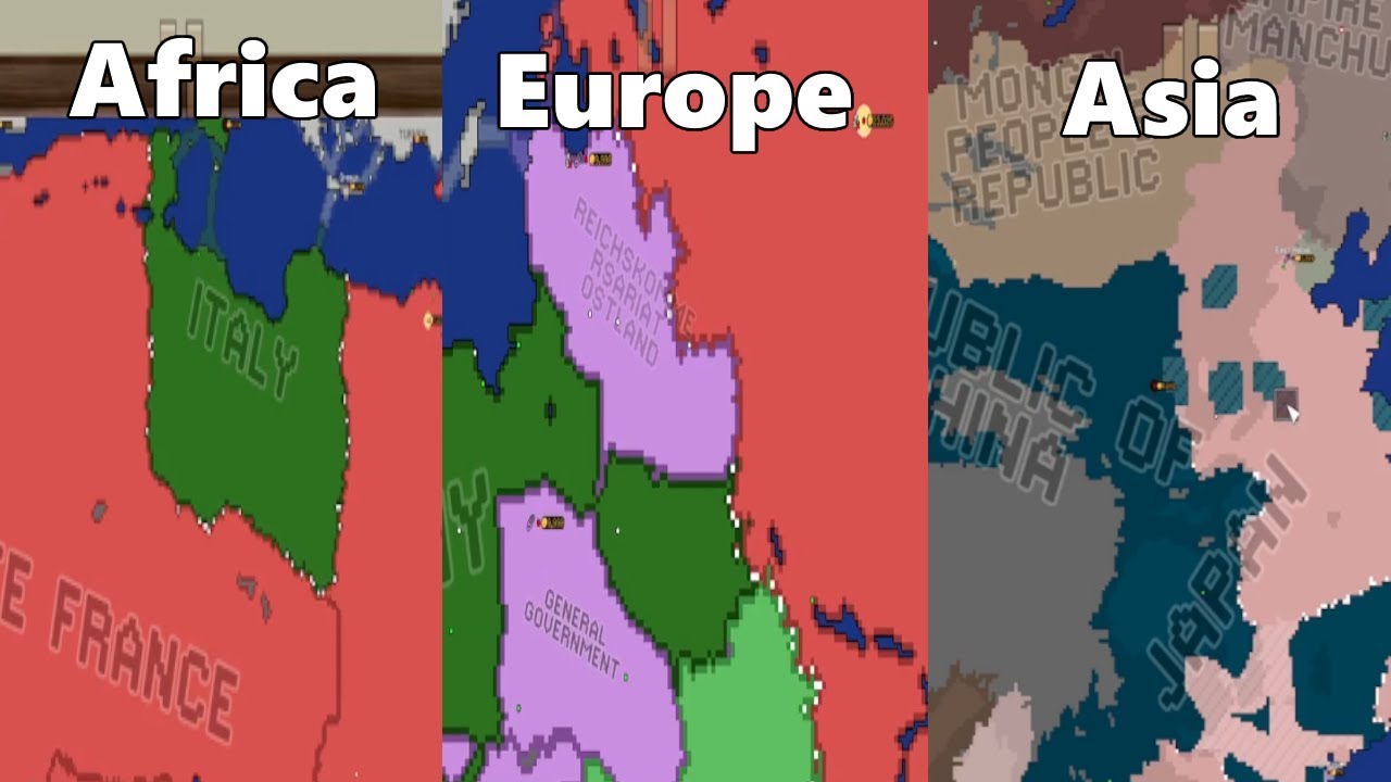 WW2 All Fronts in Ages of Conflict