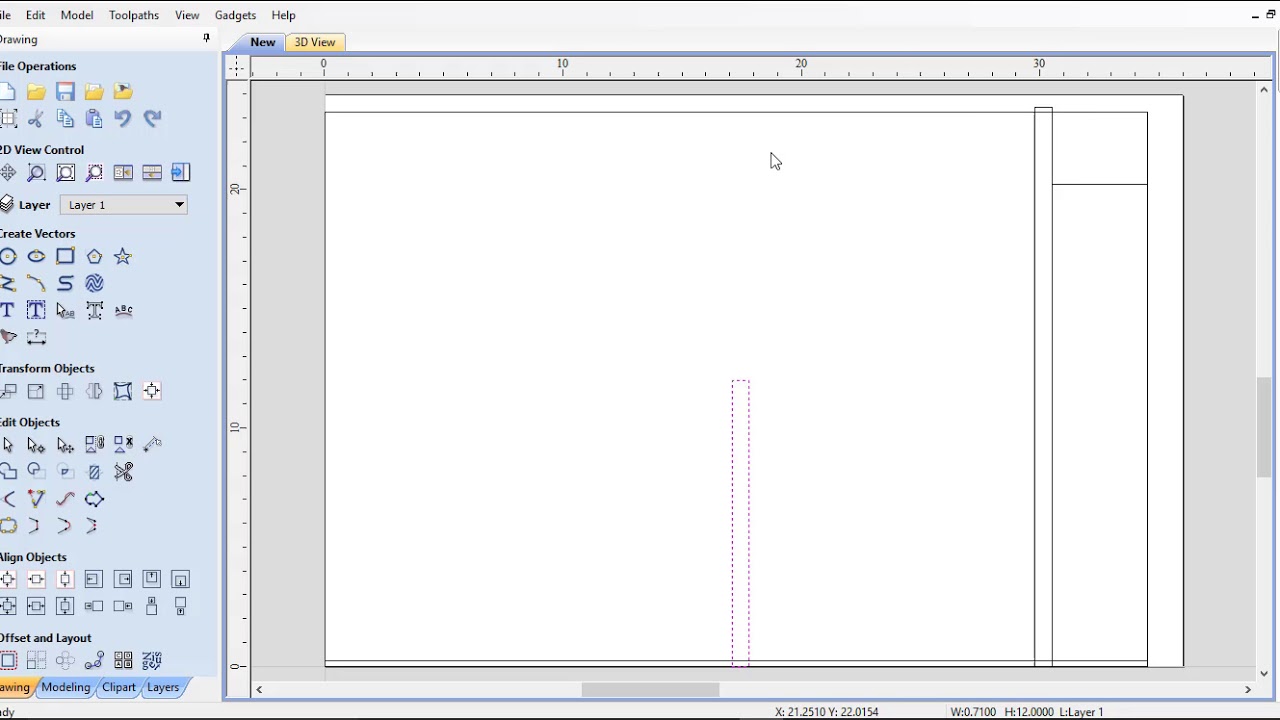 3 Creating Base Cabinet in VCarve Pro