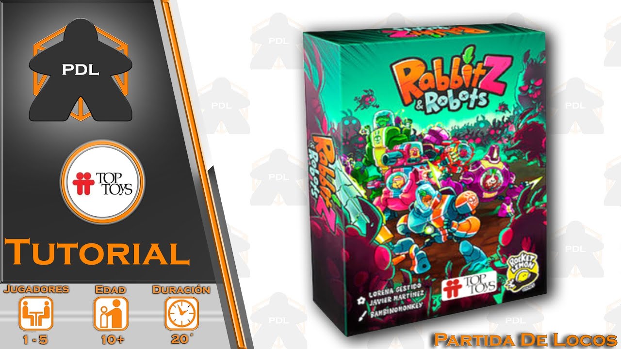 RabbitZ & Robots | Tutorial + Modo Solitario | Top Toys | Rocket Lemon Games | Partida de Locos |