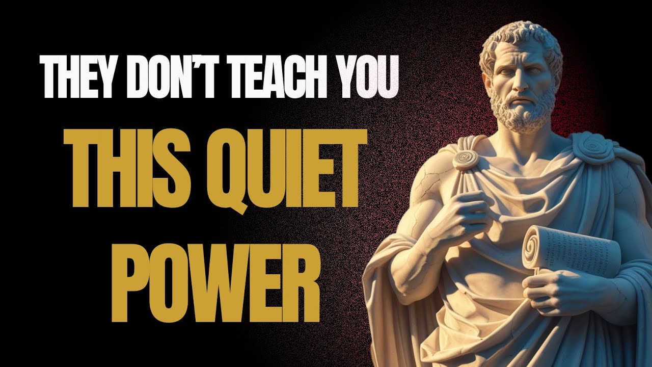 They Don't Teach You This Quiet Power | Stoic Philosophy